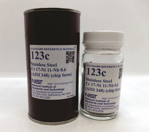 SRM 123c 不銹鋼，Cr-Ni-Nb(AISI 348)標(biāo)準(zhǔn)品