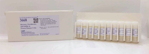 SRM 3668  冷凍人尿中的汞、高氯酸鹽和碘化物標準品